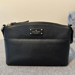 Kate Spade Black Textured Crossbody Bag